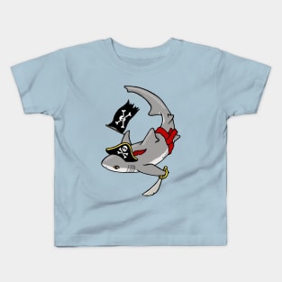 Pirate Shark Kids T-Shirt